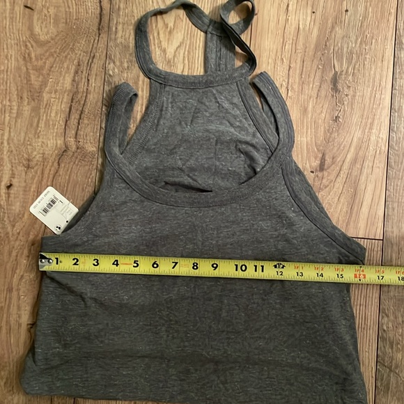 Free People Movement Two Times The Charm Tank size Large. Gray/Black in color. - Picture 10 of 10